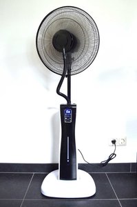 AeroFlow (3 in 1) Mistfan type FS06 - LCD Mist (Wit/Zwart) - Ventilator  