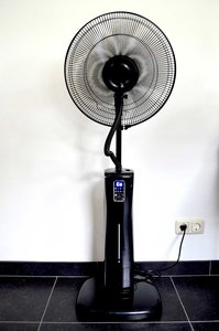 AeroFlow (3 in 1) Mistfan type FS06 - LCD Mist (Zwart) - Ventilator  