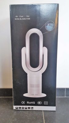 AeroFlow Q8PRO WHITE - Hot en Cool Ventilator (wit/zilver)