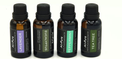 4x30ml=120ml essentiele olie | Pepermunt, Eucalyptus, Lavendel en Tea Tree