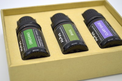 All-Pura; Oregano, Basilicum & Scharlei etherische olie | 3x10ml = 30ml | (Mediteriaans-pakket)