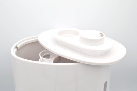 LB Aquair Delta Wit (ultrasoon)| Digitaal, afstandsbediening, Ionisator, Aroma-pad, en Waterfilter (25W)