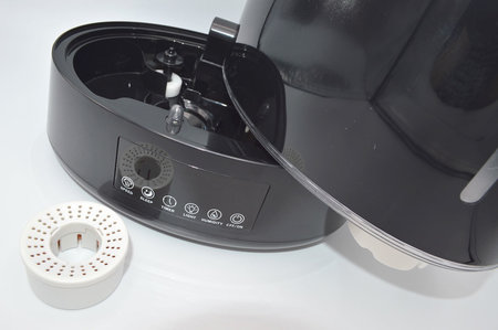 luchtbevochtiger Aquair Delta Zwart | Digitaal, afstandsbediening, Ionisator, Aroma-pad, en Waterfilter (25W)