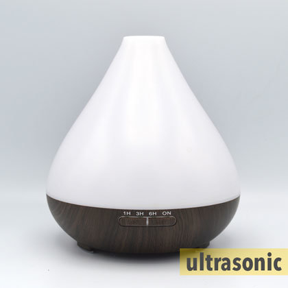 AD Aquair Vaso II (donkerhout/darkwood) Timer, LED-striping | 400ml reservoir | (ultrasoon)