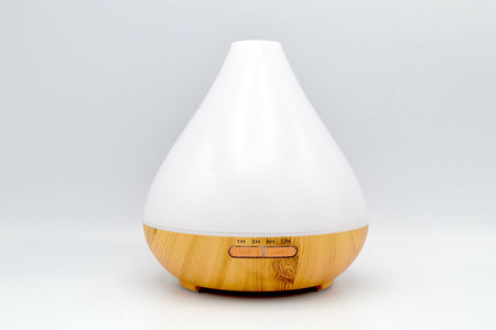 Aroma diffuser Aquair Vaso II (hout/wood) Timer, LED-striping | 400ml reservoir | (ultrasoon)