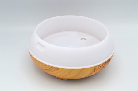Aroma diffuser Aquair Vaso II (hout/wood) Timer, LED-striping | 400ml reservoir | (ultrasoon)