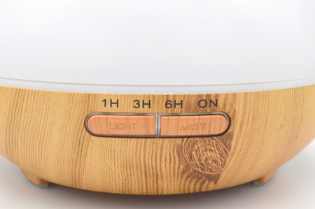 Aroma diffuser Aquair Vaso II (hout/wood) Timer, LED-striping | 400ml reservoir | (ultrasoon)