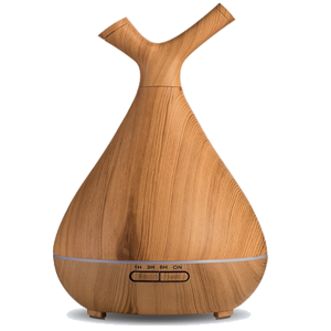 AD Aquair type duo Chiaro (hout/wood) Timer, LED, Afneembare top | 400ml | (ultrasone aroma diffuser)