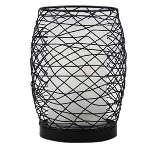 AirAqua Twister diffuser (zwarte metalen buitenkant; inwendig kaars) Afstandsbediening | 120ml | (ultrasone aroma diffuser)