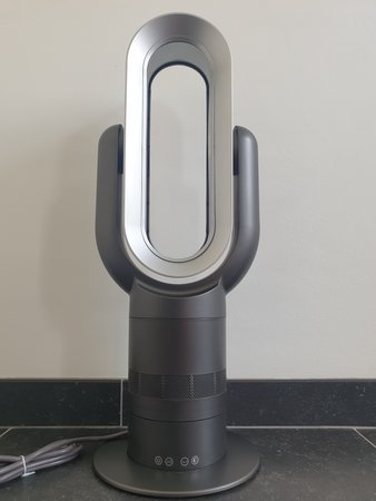 AirAqua DUO PRO BLACK - HotCool - Staande Ventilator (zwart/zilver)