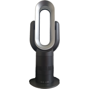 AirAqua DUO PRO BLACK - HotCool - Staande Ventilator (zwart/zilver)