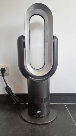AirAqua DUO PRO BLACK - HotCool - Staande Ventilator (zwart/zilver)