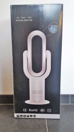 AeroFlow Q8PRO/BLACK - HotCool - Staande Ventilator (zwart/zilver)