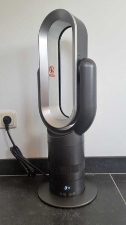 AirAqua DUO PRO BLACK - HotCool - Staande Ventilator (zwart/zilver)