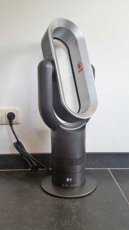 AirAqua DUO PRO BLACK - HotCool - Staande Ventilator (zwart/zilver)