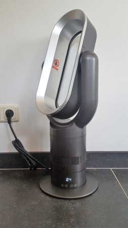 AirAqua DUO PRO BLACK - HotCool - Staande Ventilator (zwart/zilver)
