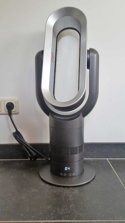 AirAqua DUO PRO BLACK - HotCool - Staande Ventilator (zwart/zilver)