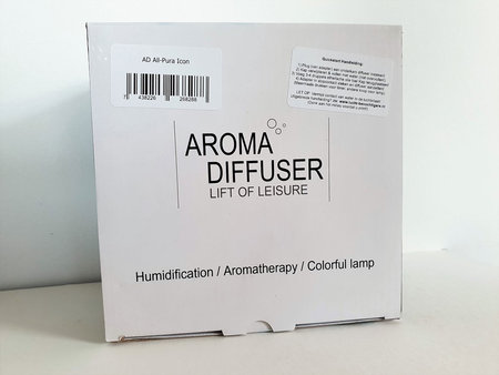 Aroma diffuser AllPura Icon (wit/white) Timer, Ambi-light & RemoteControl | 500ml | (ultrasoon)