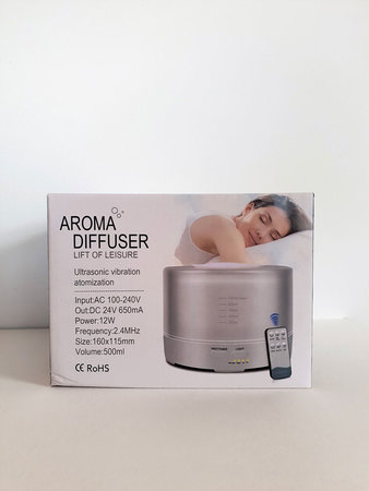 Aroma diffuser AllPura Icon (wit/white) Timer, Ambi-light & RemoteControl | 500ml | (ultrasoon)