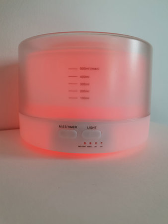 Aroma diffuser AllPura Icon (wit/white) Timer, Ambi-light & RemoteControl | 500ml | (ultrasoon)