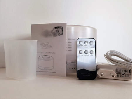 Aroma diffuser AllPura Icon (wit/white) Timer, Ambi-light & RemoteControl | 500ml | (ultrasoon)