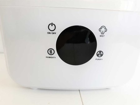 Luchtbevochtiger Aquair Alpha | Digitaal, afstandsbediening, Ionisator, Aroma-pad, en Waterfilter (22W)