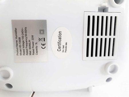 Luchtbevochtiger Aquair Alpha | Digitaal, afstandsbediening, Ionisator, Aroma-pad, en Waterfilter (22W)