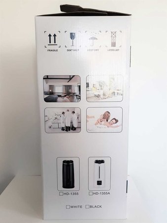 LB Aquair Omega (zwart) | Ultrasoon, Digitaal, afstandsbediening, Ionisator, Aroma-pad, en Waterfilter (25W)