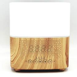 Aroma diffuser AllPura Cube (hout/wood) Timer, Light & Bluetooth speaker | 300ml | (ultrasoon)