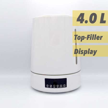 LB Aquair Delta Wit (ultrasoon)| Digitaal, afstandsbediening, Ionisator, Aroma-pad, en Waterfilter (25W)